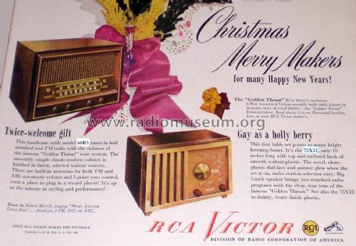 68R3 Ch= RC-608; RCA RCA Victor Co. (ID = 2093090) Radio