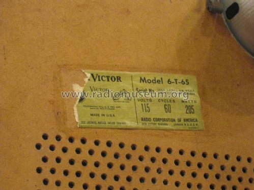 6T65 'Highland' Ch= KCS47A; RCA RCA Victor Co. (ID = 1096967) Fernseh-E