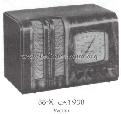 86X ; RCA RCA Victor Co. (ID = 1521804) Radio