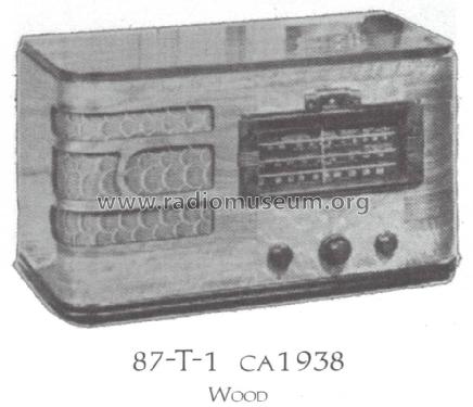 87T1 ; RCA RCA Victor Co. (ID = 1521805) Radio