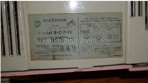 8-C-7FE Ch= RC-1166; RCA RCA Victor Co. (ID = 1222427) Radio