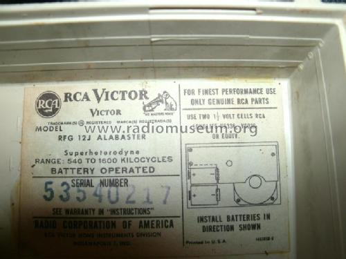 RFG 12J 'The Marathon II' Ch= RC-1219C; RCA RCA Victor Co. (ID = 1890526) Radio