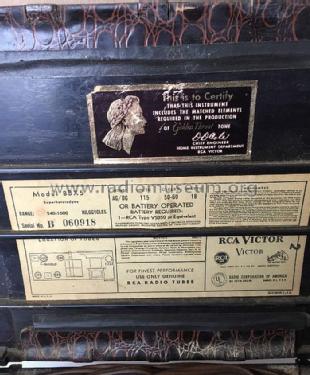 8BX5 RC-1059; RCA RCA Victor Co. (ID = 2104057) Radio