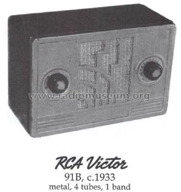 91B ; RCA RCA Victor Co. (ID = 1465009) Radio