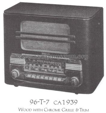 96T7 Ch= RC-351L; RCA RCA Victor Co. (ID = 1521798) Radio