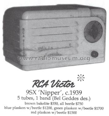 9SX-2 'Little Nipper' ; RCA RCA Victor Co. (ID = 1463428) Radio