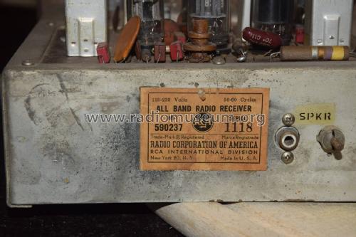 All Band Radio Receiver 590237; RCA RCA Victor Co. (ID = 1752793) Commercial Re