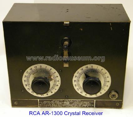 AR-1300 Radio Receiver ; RCA RCA Victor Co. (ID = 1301215) Crystal