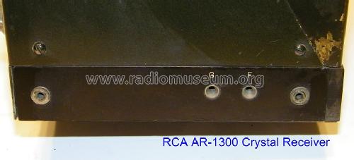 AR-1300 Radio Receiver ; RCA RCA Victor Co. (ID = 1301232) Crystal