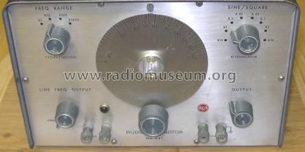 Audio Generator WA-44-C; RCA RCA Victor Co. (ID = 905556) Equipment