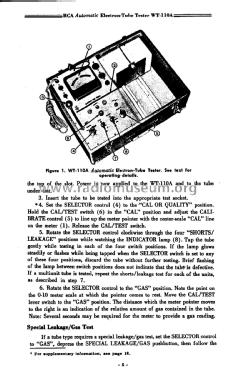 Automatic Electron-Tube Tester WT-110A, Code E; RCA RCA Victor Co. (ID = 1961584) Equipment