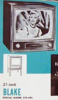 Blake 21S-354; RCA RCA Victor Co. (ID = 478521) Television