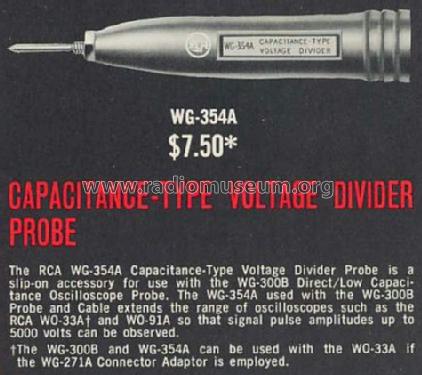 Capacitance-Type Voltage Div. WG-354-A; RCA RCA Victor Co. (ID = 498825) Equipment