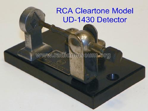 Cleartone Crystal Detector Model UD 1430; RCA RCA Victor Co. (ID = 1476904) Radio part