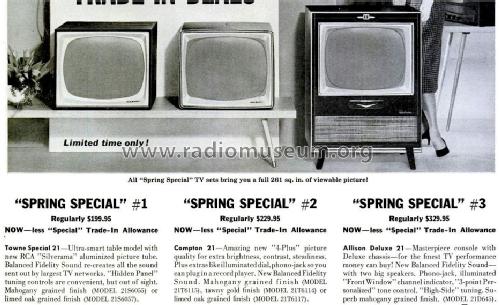 Compton 21 21T6117; RCA RCA Victor Co. (ID = 1164037) Television