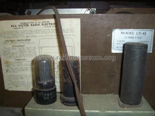 CV-42 Electrifier Ch= RS1000; RCA RCA Victor Co. (ID = 1488872) Aliment.