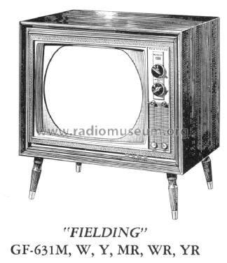 GF-631M 'Fielding' Ch= CTC16E; RCA RCA Victor Co. (ID = 1556129) Television