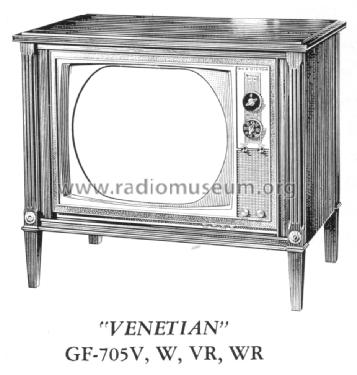 GF-705VR 'Venetian' Ch= CTC16F; RCA RCA Victor Co. (ID = 1557117) Television