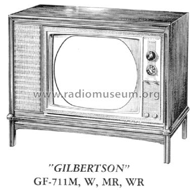 GF-711W 'Gilbertson' Ch= CTC16E; RCA RCA Victor Co. (ID = 1557644) Television
