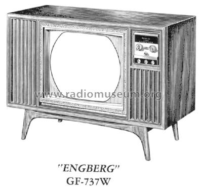 GF-737W 'Engberg' Ch= CTC16L; RCA RCA Victor Co. (ID = 1558186) Televisión