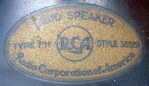 Loud Speaker Type FH; RCA RCA Victor Co. (ID = 851168) Speaker-P