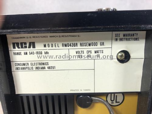IC RWD436R; RCA RCA Victor Co. (ID = 2571071) Radio