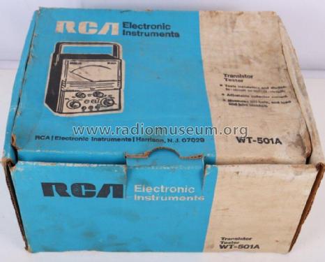 In/Out circuit transistor tester WT-501A; RCA RCA Victor Co. (ID = 2804982) Equipment