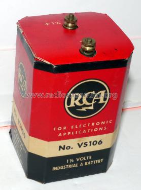 Industrial A Battery - 1.5 volt VS106; RCA RCA Victor Co. (ID = 2063912) Strom-V