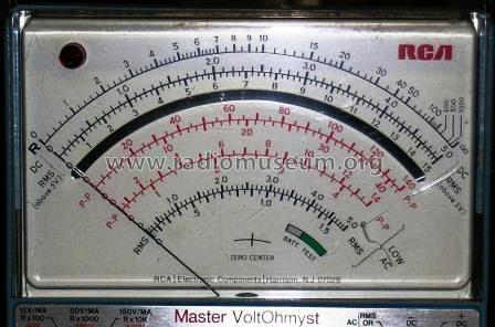 Master Voltohmyst WV-510A; RCA RCA Victor Co. (ID = 863573) Ausrüstung