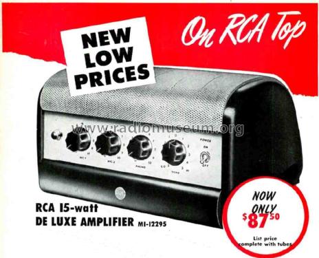 MI-12295 ; RCA RCA Victor Co. (ID = 1792325) Ampl/Mixer