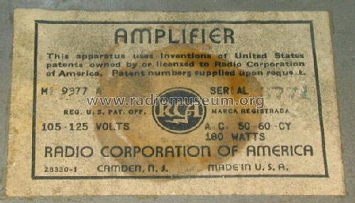 MI-9377A ; RCA RCA Victor Co. (ID = 490397) Ampl/Mixer