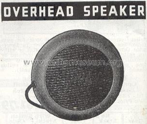 Overhead Speaker ; RCA RCA Victor Co. (ID = 208921) Altavoz-Au