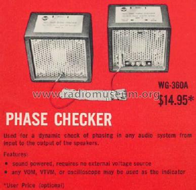 Phase Checker WG-360-A; RCA RCA Victor Co. (ID = 498822) Equipment