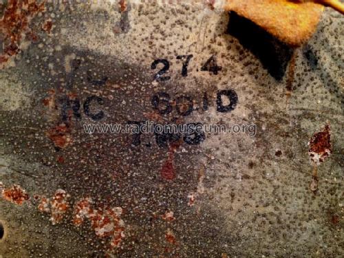 Q122A Ch= RC601D; RCA RCA Victor Co. (ID = 2594512) Radio