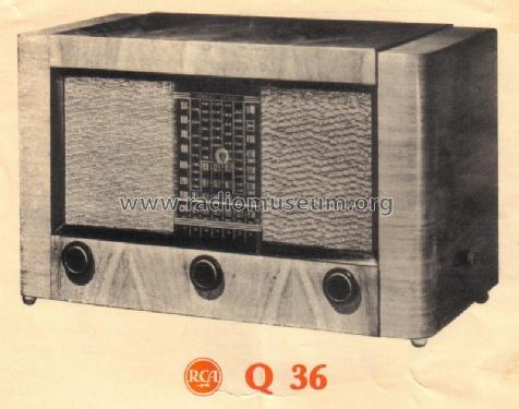 Q36 Ch= RC-585; RCA RCA Victor Co. (ID = 110675) Radio