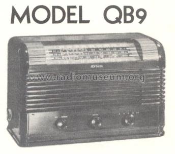 QB9 Ch= RC-529-H; RCA RCA Victor Co. (ID = 167776) Radio