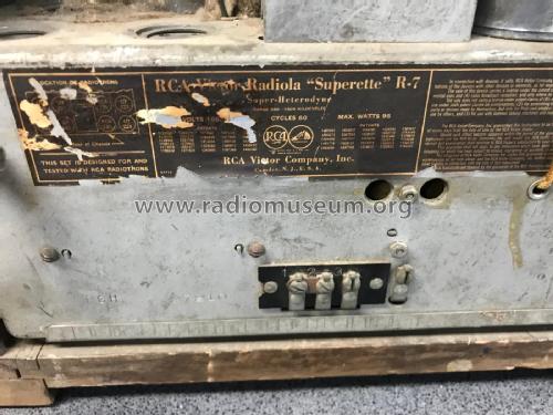 R7LW; RCA RCA Victor Co. (ID = 2415707) Radio