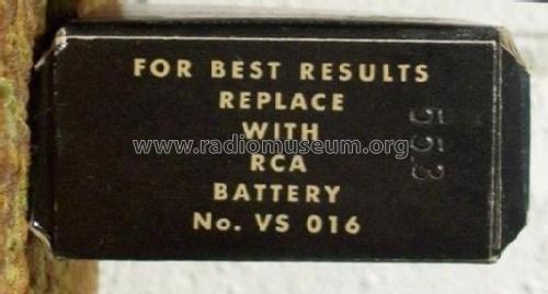 Radio B Battery - 67½ Volts - Radio Engineered For Extra Listening Hours VS 016; RCA RCA Victor Co. (ID = 1791890) Power-S