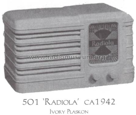 Radiola 501 Ch= RC-464 ; RCA RCA Victor Co. (ID = 1521589) Radio