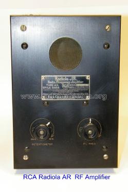 Radiola AR Preamp; RCA RCA Victor Co. (ID = 1759217) Ampl. RF
