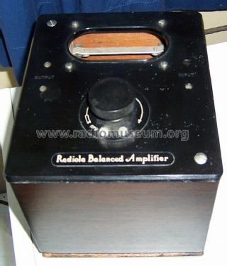 Radiola Balanced Amplifier Type AF; RCA RCA Victor Co. (ID = 1226106) Ampl/Mixer