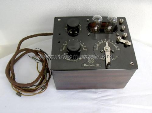 Radiola III AR-805 Type RI ; RCA RCA Victor Co. (ID = 375102) Radio