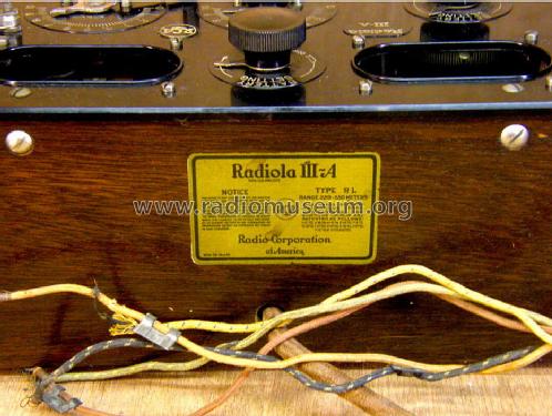 Radiola III A AR-802 Type RL; RCA RCA Victor Co. (ID = 1206324) Radio