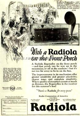 Radiola AR-817 Regenoflex; RCA RCA Victor Co. (ID = 1278747) Radio