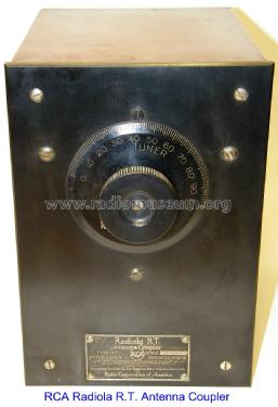 Radiola RT primary coupler; RCA RCA Victor Co. (ID = 1424879) mod-pre26