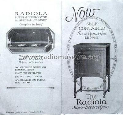 Radiola Super-Heterodyne AR-813; RCA RCA Victor Co. (ID = 1509002) Radio
