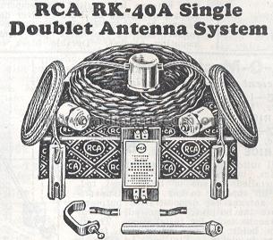 RK-40A Doublet Antenna System; RCA RCA Victor Co. (ID = 208223) Antenna