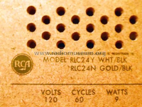 RLC24Y WHT/BLK ; RCA RCA Victor Co. (ID = 1836497) Radio