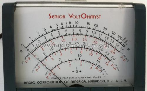 Senior Voltohmyst WV-97-A; RCA RCA Victor Co. (ID = 2007380) Equipment