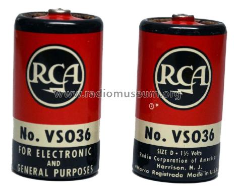 Size D - 1½ Volts VS036; RCA RCA Victor Co. (ID = 1733595) Aliment.